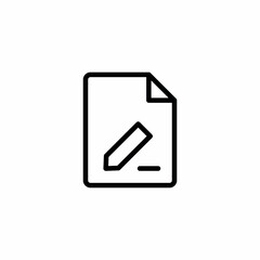 text file document pencil icon