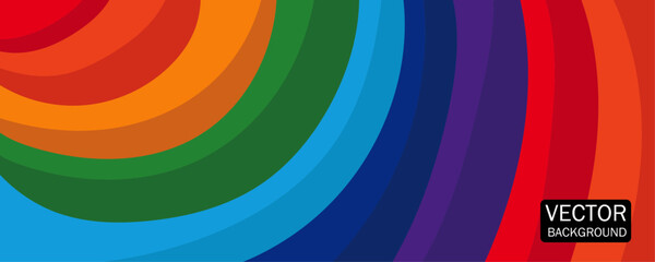 Obraz premium Rainbow Colours Abstract Vector Background.