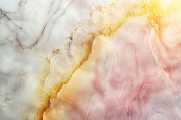 Pink and gold marble texture with natural pattern for background or design art work, showing veins and swirls that create a unique and luxurious look