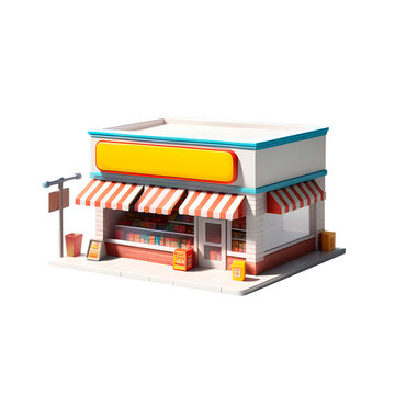 &Iacute;cone de Microempreendimento 3d em fundo transparente, sem fundo.