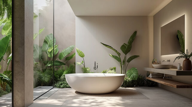 Relajaci&oacute;n con Vista: Dise&ntilde;os de Interiores para Ba&ntilde;os de Ensue&ntilde;o