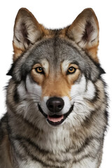 Fototapeta premium Isolated PNG Wolf Wildlife, GENERATIVE AI