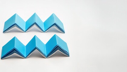 paper origami Astrological zodiac sign concept Aquarius is the 11th sign of the zodiac, considered as governing the period from about January 20 to about February 18 isolated on white background