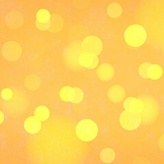 Yellow bokeh square background for Banner, Poster, celebration, event and various design works