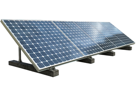solar panel tool isolated on transparent background ,