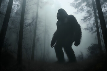 the legendary Bigfoot: iconic, mysterious forest dweller of North America