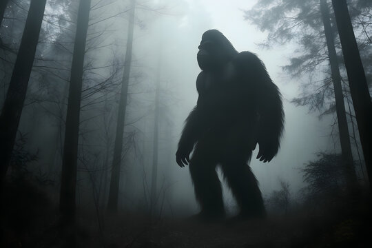 the legendary Bigfoot: iconic, mysterious forest dweller of North America