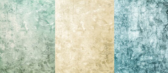 Abstract grunge background featuring a textured surface divided in three vertical stripes, creating a vintage design ideal for backgrounds