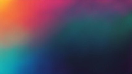 Abstract Blurred Grainy Gradient Background with Lo-Fi Multicolor VHS Glitch Texture

