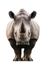 Obraz premium Isolated PNG Rhinoceros Wildlife, GENERATIVE AI