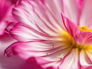 Fototapeta premium Pink flower petals close up.