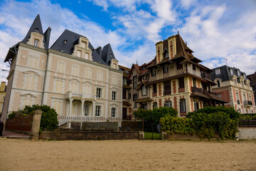 Immeubles et plage de Trouville-sur-Mer