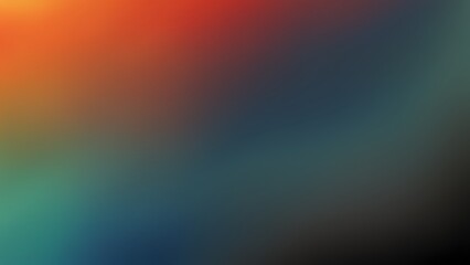 Abstract Blurred Grainy Gradient Background with Lo-Fi Multicolor VHS Glitch Texture

