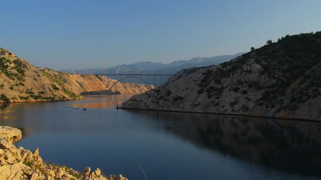 Maslenica Bridge A1 of Zadar, Croatia