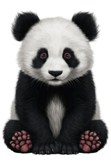 Isolated PNG Panda Wildlife, GENERATIVE AI