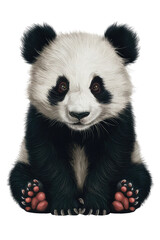 Obraz premium Isolated PNG Panda Wildlife, GENERATIVE AI