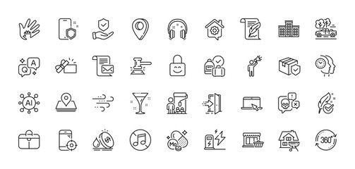 Seo phone, Company and Mail letter line icons pack. AI, Question and Answer, Map pin icons. Painter, Social responsibility, Brand ambassador web icon. Vector
