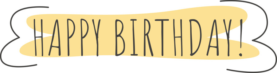 Happy Birthday Lettering Box