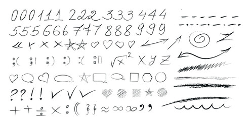 Doodles with waxy texture 
chalk and charcoal pencil