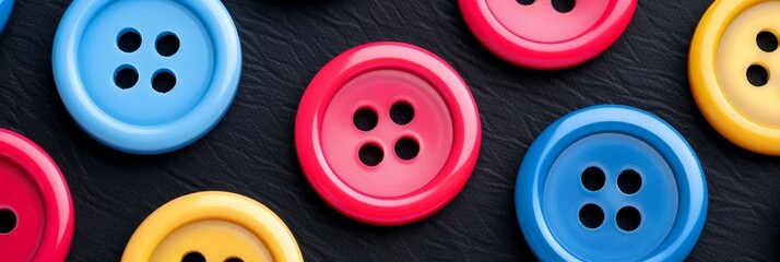 Fototapeta premium Creative background design with an array of diverse buttons for versatile visual appeal