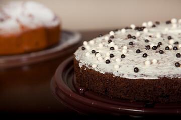 chocolate cake on a plate