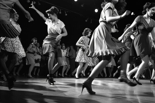 The twist - an iconic dance phenomenon originating in the late 1950s, defined by dynamic leg and body motions, spins, and jumps, set to the beat of rock and roll or rhythm and blues music
