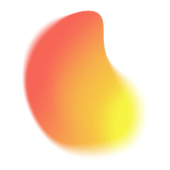 Shape with orange gradient and noise