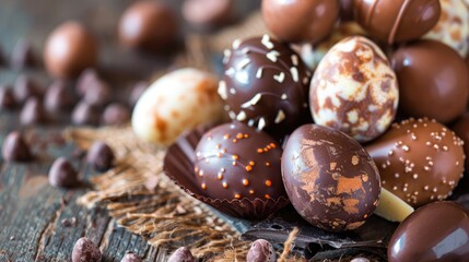 Italian Easter Milk and Dark Chocolate Eggs and Sweets Ingredients and How to Make Them