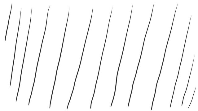 Simple straight lines or sharp needles change direction.