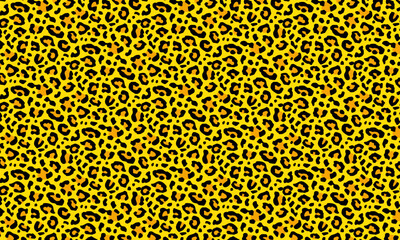 黄色の豹柄。けばけばしくゴージャスな背景素材。