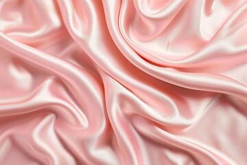 Obraz premium Graceful fabric design on delicate soft pink background, exuding elegance and serenity