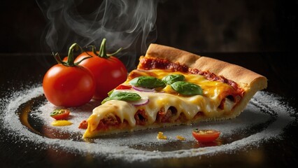 Delectably Cheesy Pizza Photo