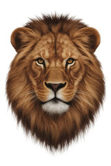 Fototapeta premium Isolated PNG Lion Wildlife, GENERATIVE AI