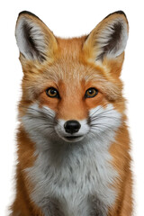 Isolated PNG Cute Fox Wildlife, GENERATIVE AI