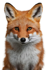 Fototapeta premium Isolated PNG Cute Fox Wildlife, GENERATIVE AI