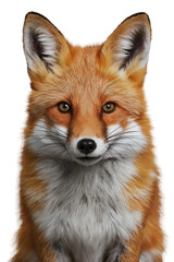 Fototapeta premium Isolated PNG Cute Fox Wildlife, GENERATIVE AI