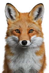 Fototapeta premium Isolated PNG Cute Fox Wildlife, GENERATIVE AI