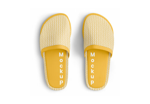 Slippers Mockup - Top View
