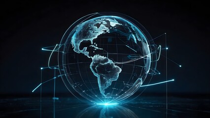 Earth in the Night Sky view 