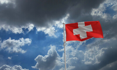 switzerland flag country national 1 first august month date day month celebration festival swiss holiday independence banner copy space culture traditional 1 first august traditional event holiday art