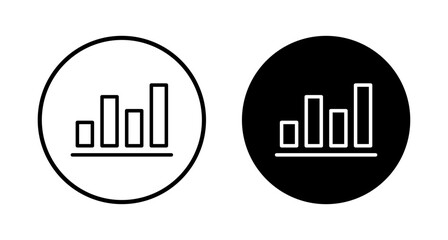 Growing graph Icon vector isolated on white background. Chart icon. Graph vector
