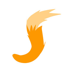Fototapeta premium fox tail vector