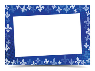 Quebec province symbol picture frame design