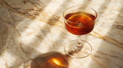 Cocktail made with vermouth and gin