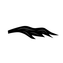 Fototapeta premium Horse tail icon Vector