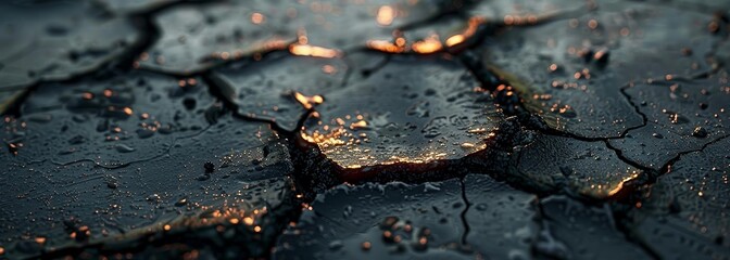 Melted asphalt background