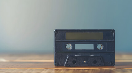 Fototapeta premium analog music cassette tape on a table
