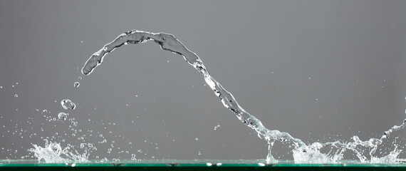 Crown Water splash on object to create shape form fluttering in droplet and wave. Crown water to...