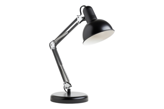 Black Desk Lamp with Adjustable Arm