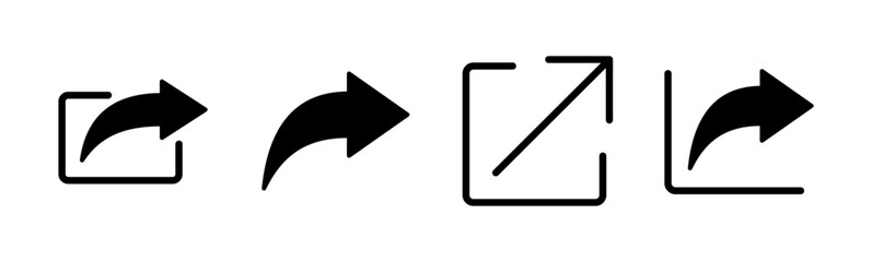 Share icon set. Sharing vector icon